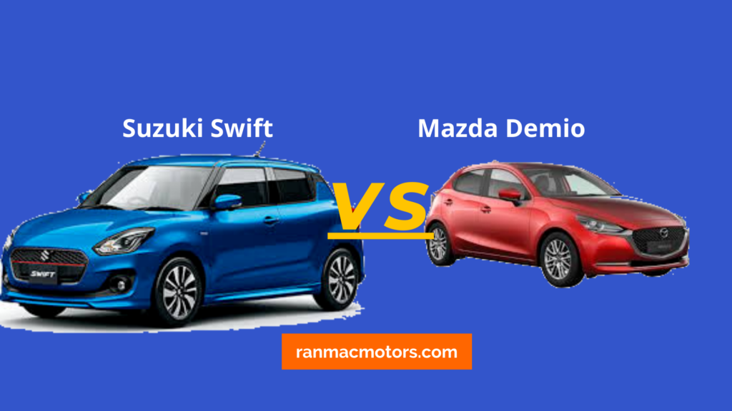 Suzuki Swift Vs Mazda Demio comparison