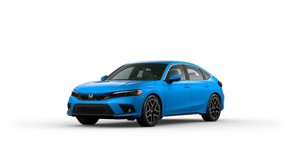 Honda Civic hatchback blue