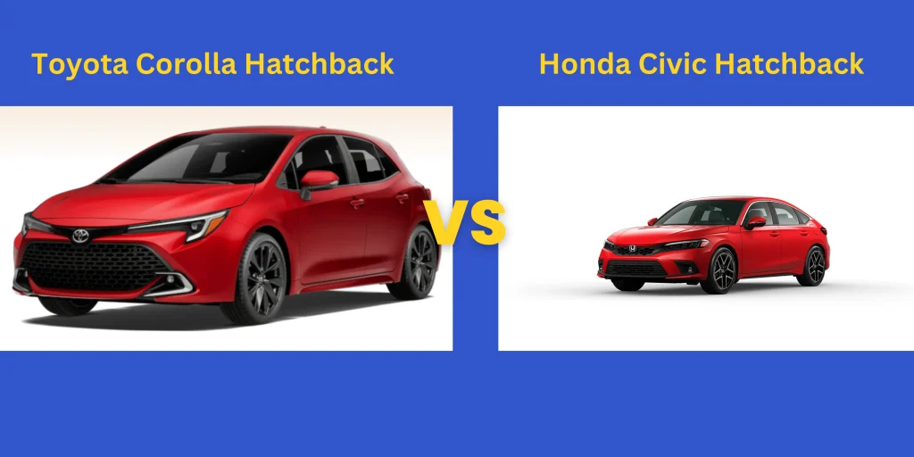 Toyota Corolla hatchback VS Honda Civic hatchback full comparison