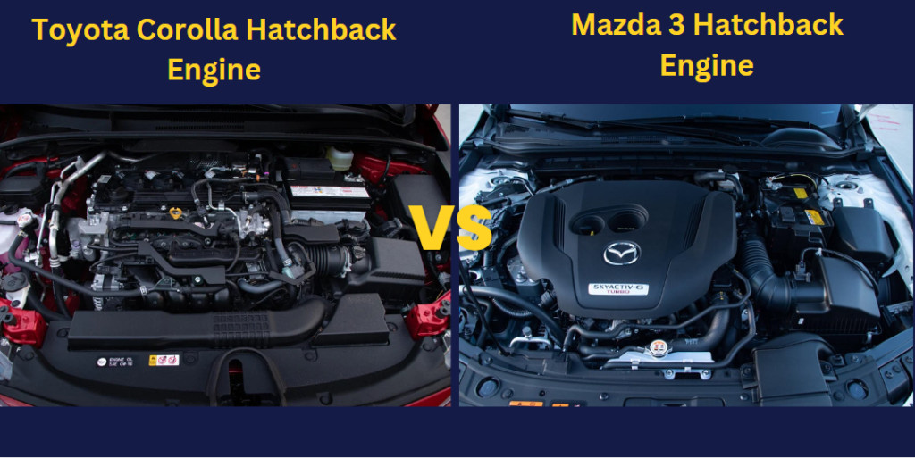 Mazda 3 vs Corolla hatchback engine